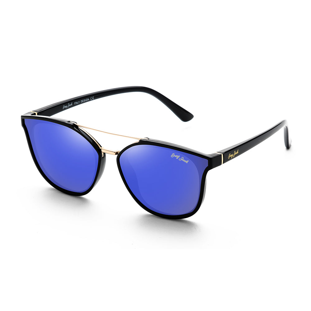 BlacK Frame Blue Lens