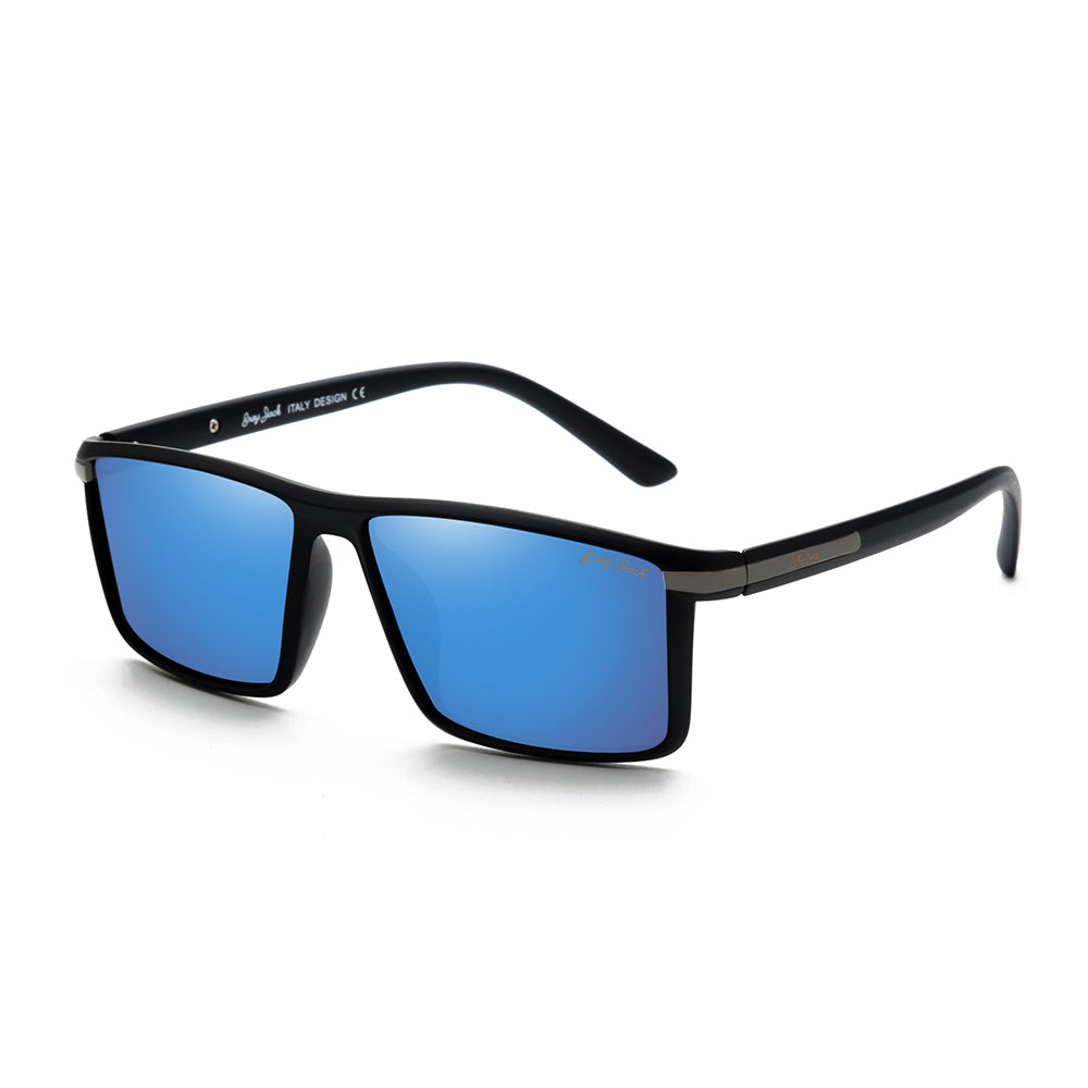 Black Frame Sky Blue Lens