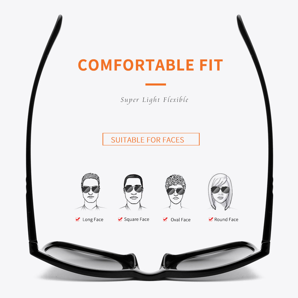 Shiny Black Frame Black Lens