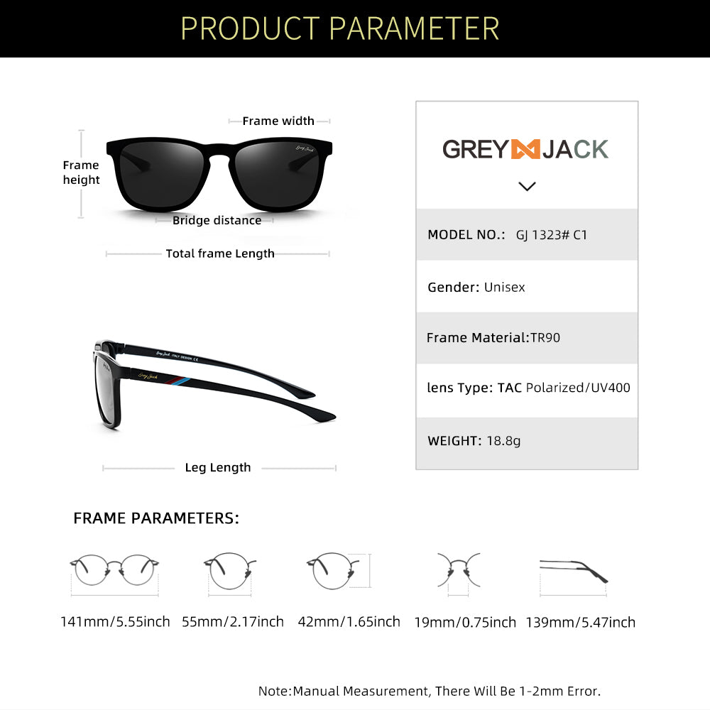 Shiny Black Frame Black Lens