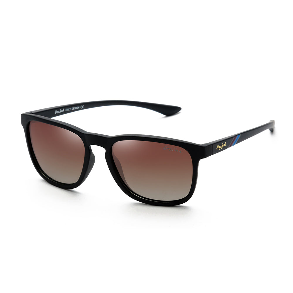Black Frame Gradient Brown Lens