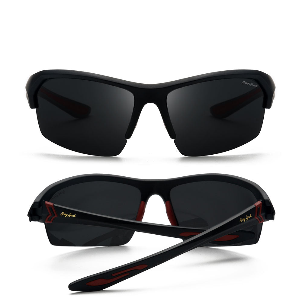 Black Red Frame Black Lens