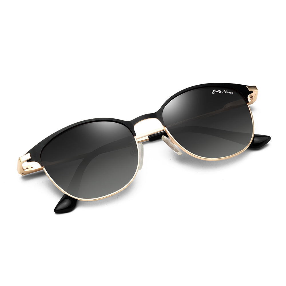 Gold Black Frame Gradient Black Lens