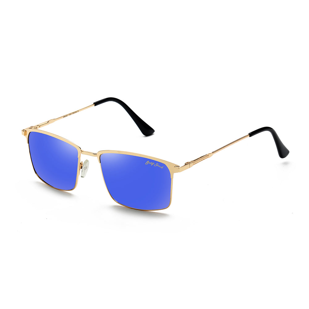 Gold Frame Blue Lens