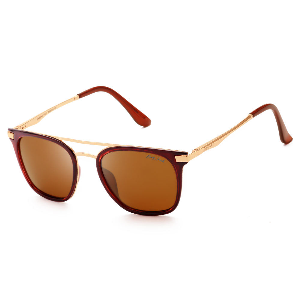 Gold Frame Brown Lens