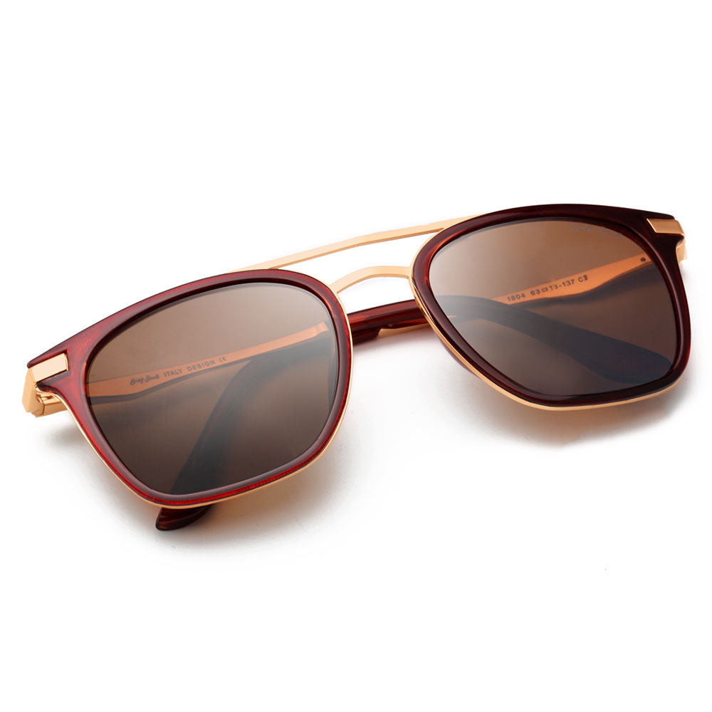 Gold Frame Brown Lens