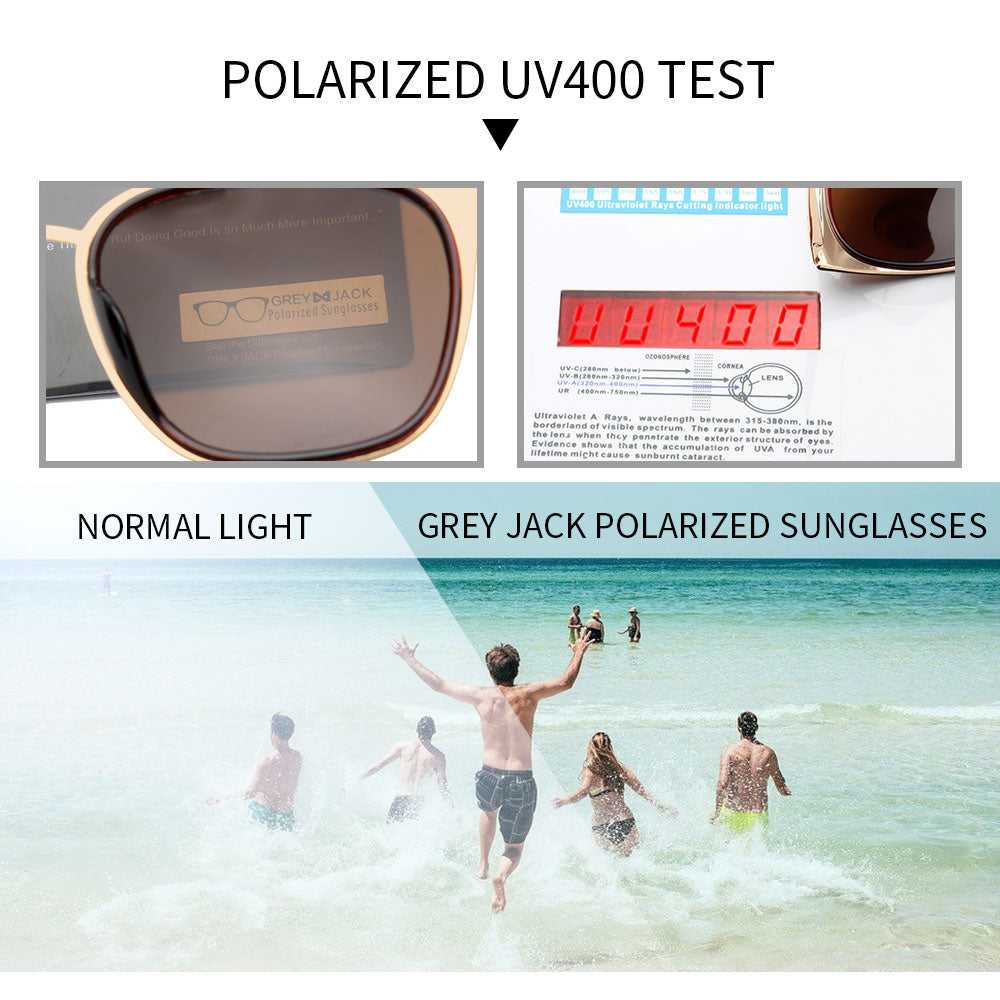 Gold Frame Brown Lens