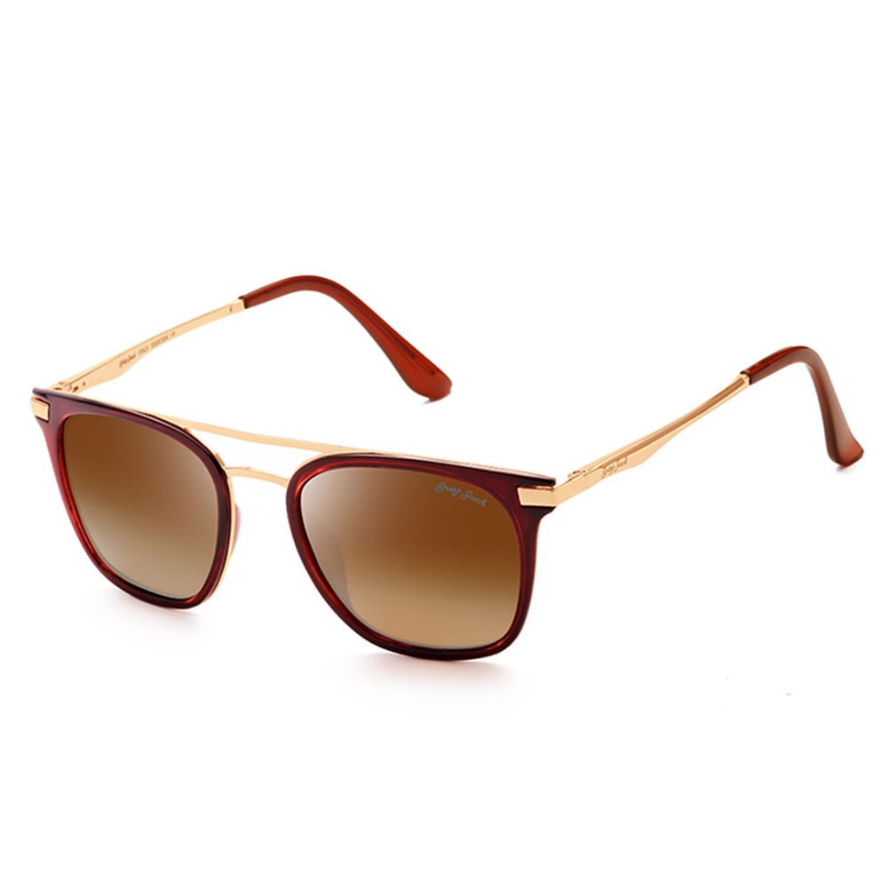 Gold Frame Gradient Brown Lens