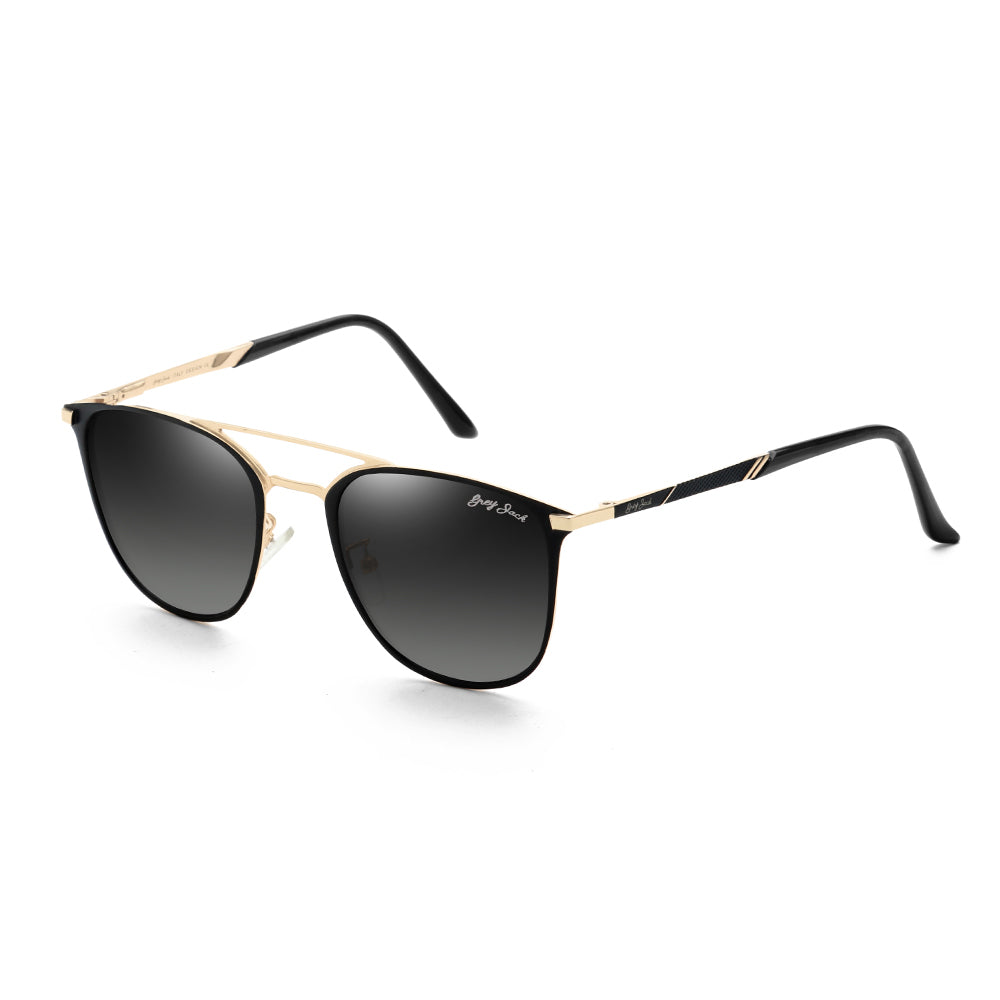 Gold Black Frame Gradient Black Lens
