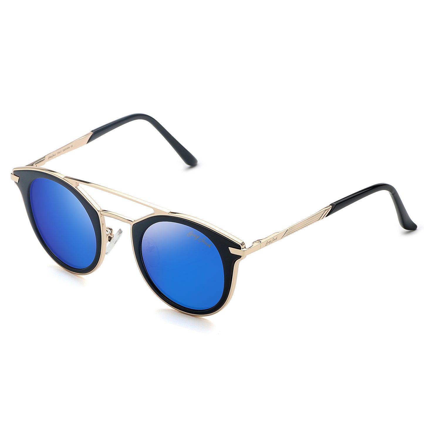 Gold Frame Blue Lens