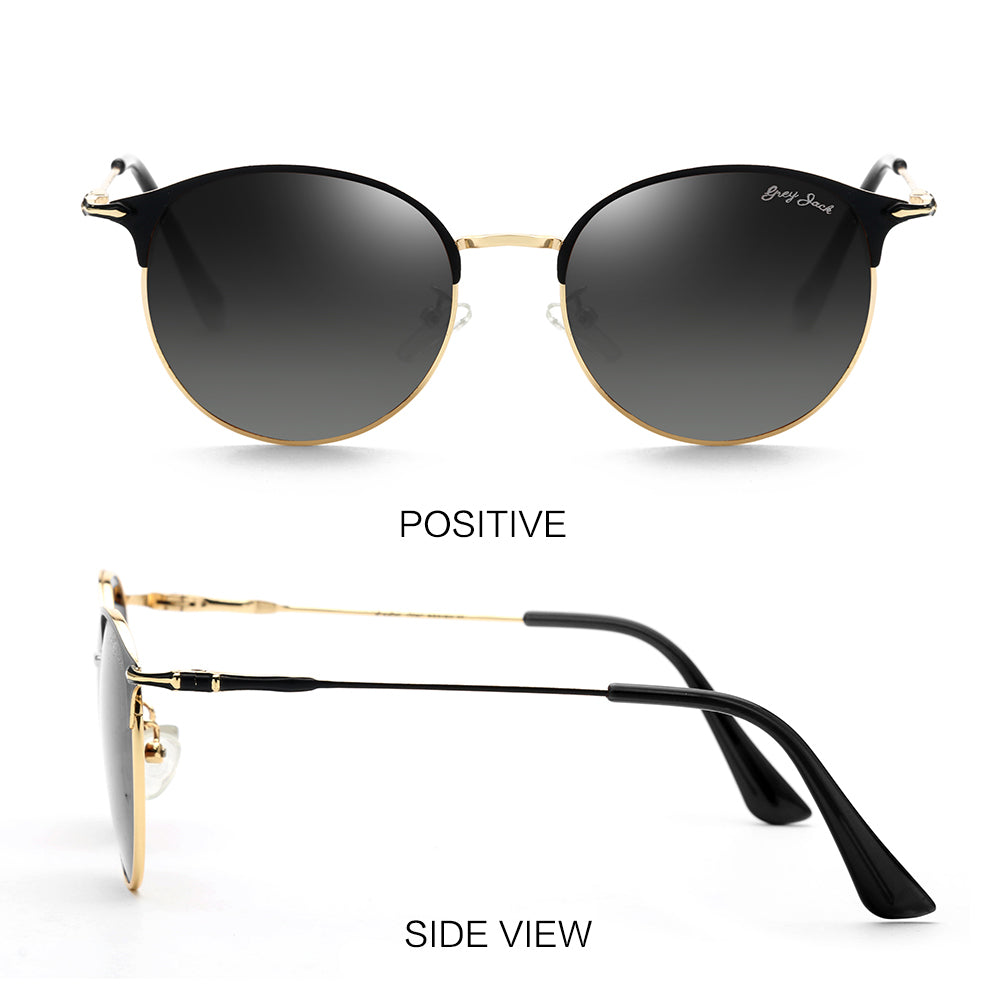 Gold Black Frame Gradient Black Lens