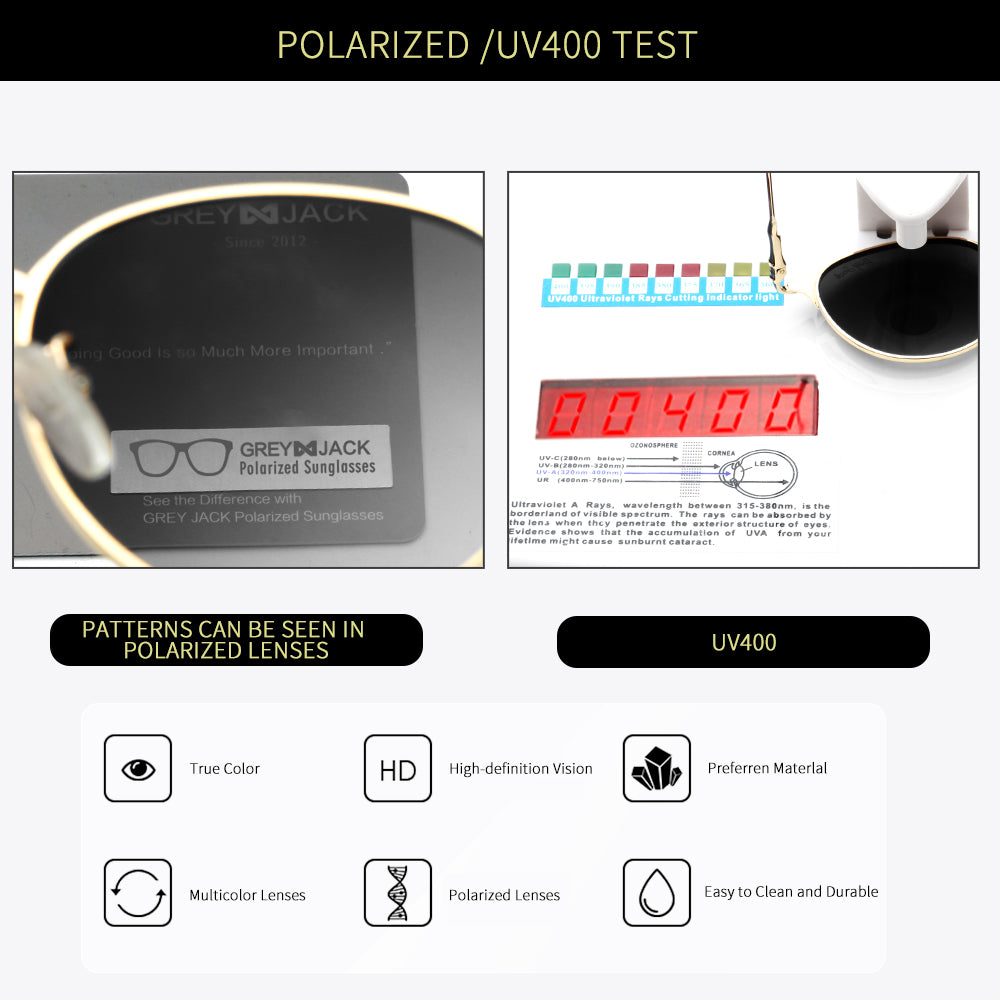 Gold Black Frame Gradient Black Lens