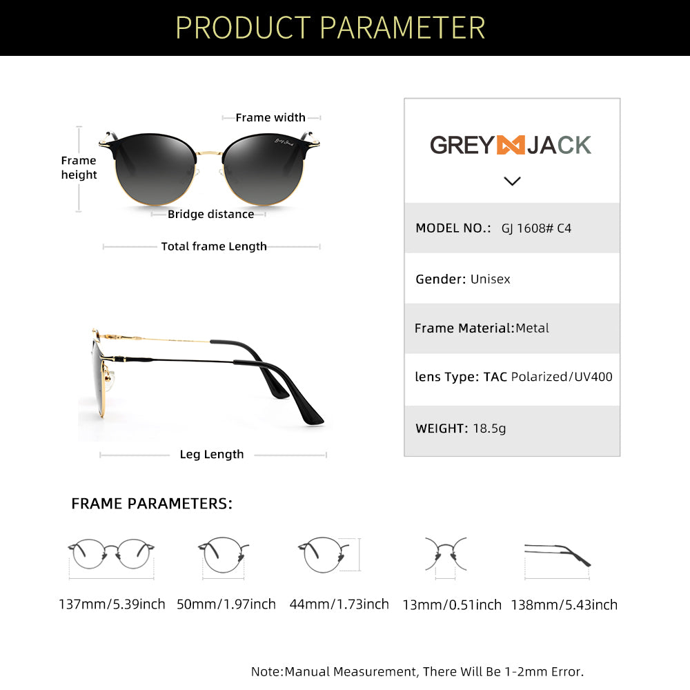 Gold Black Frame Gradient Black Lens