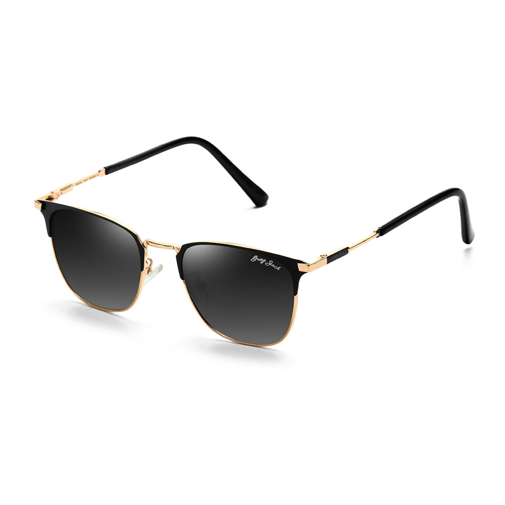 Gold Black Frame Gradient Black Lens