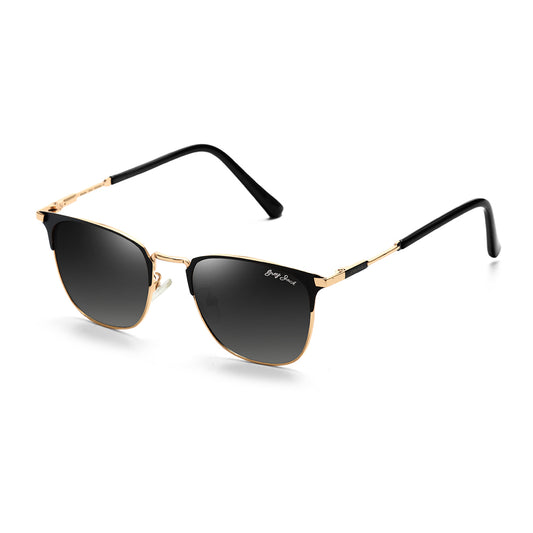 Gold Black Frame Gradient Black Lens