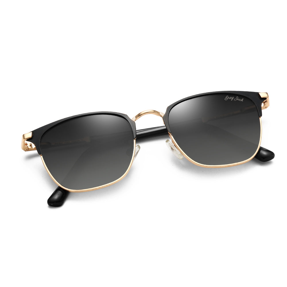 Gold Black Frame Gradient Black Lens