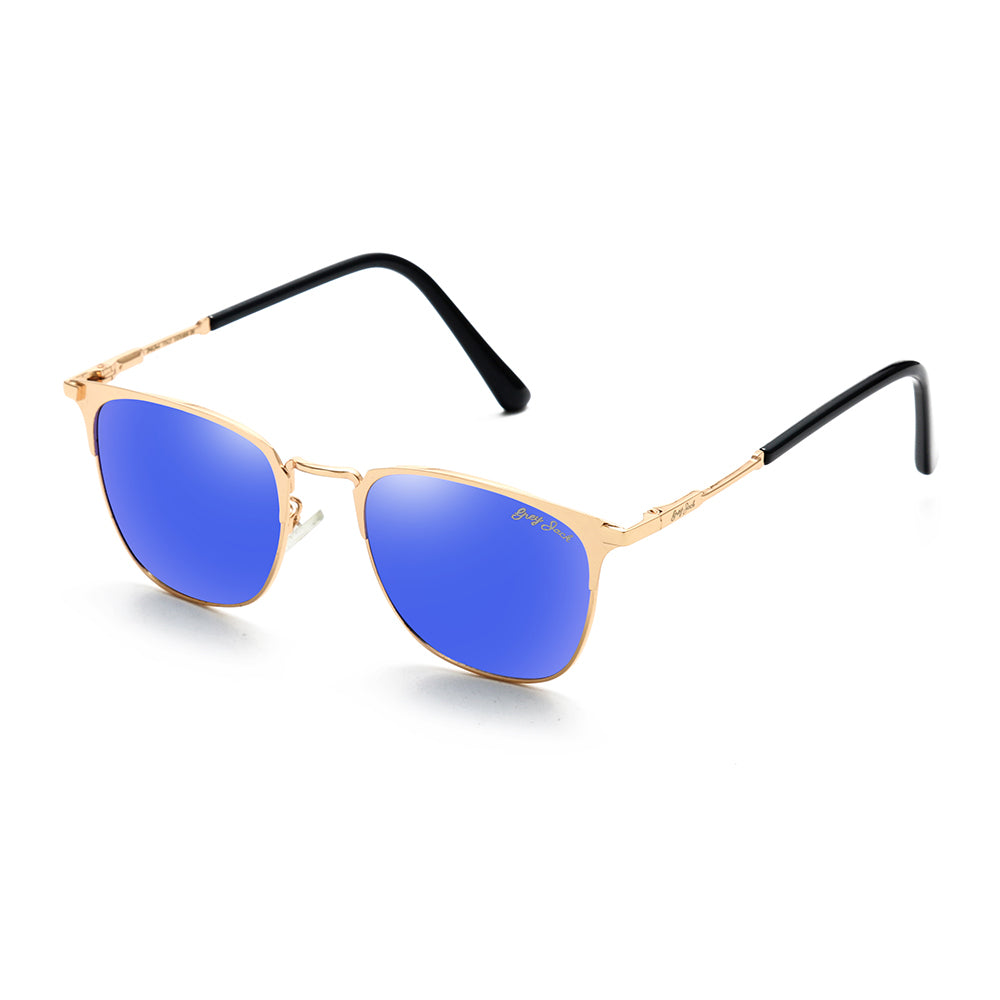 Gold Frame Blue Lens