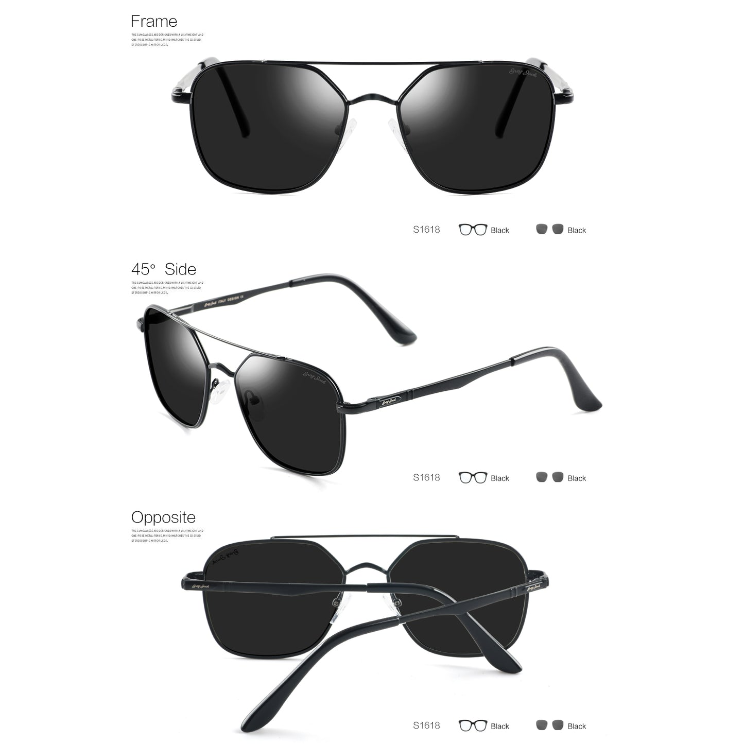 Black Frame Black Lens