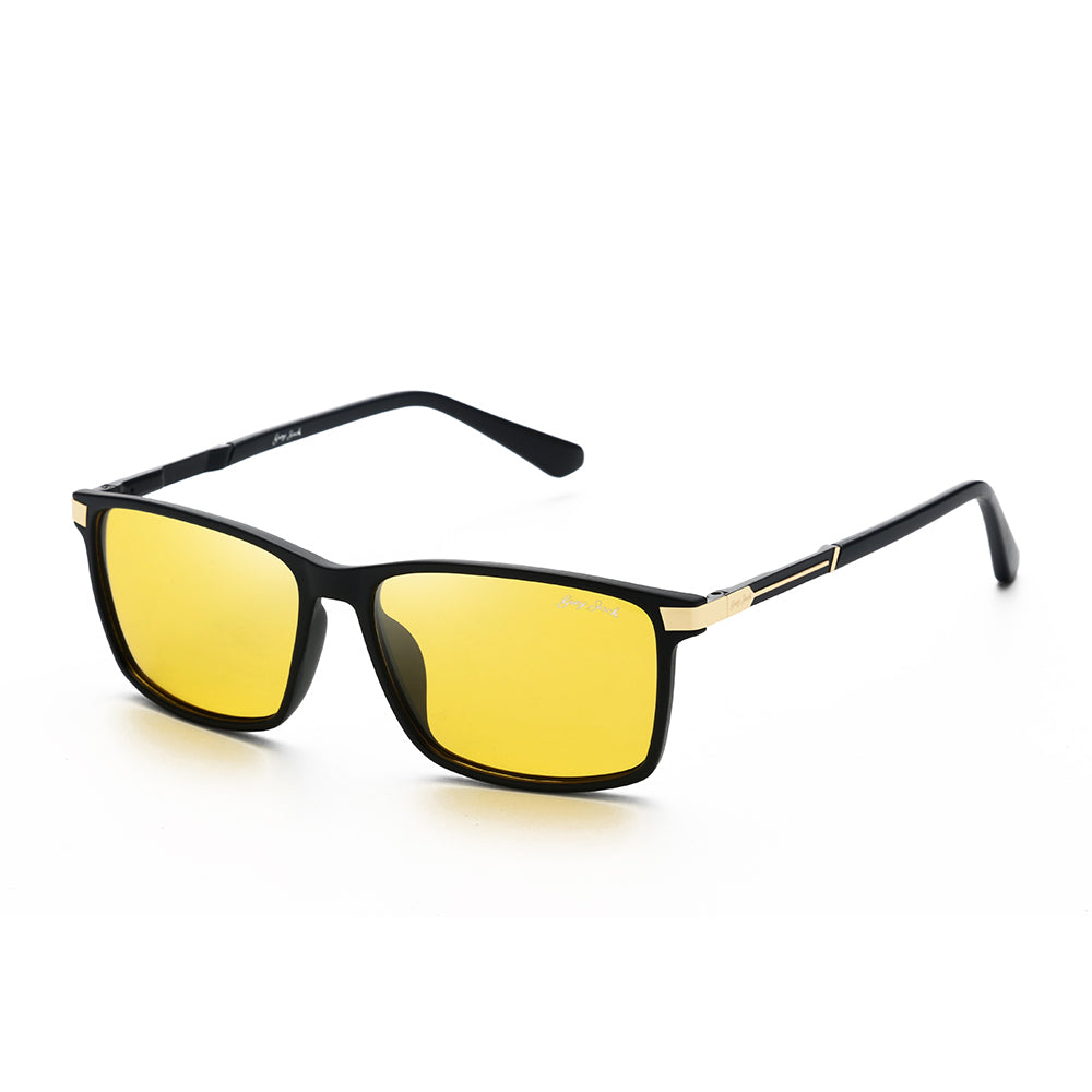 Black Gold Frame Night Driving Lens
