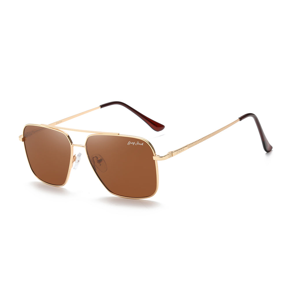 Gold Frame Brown Lens