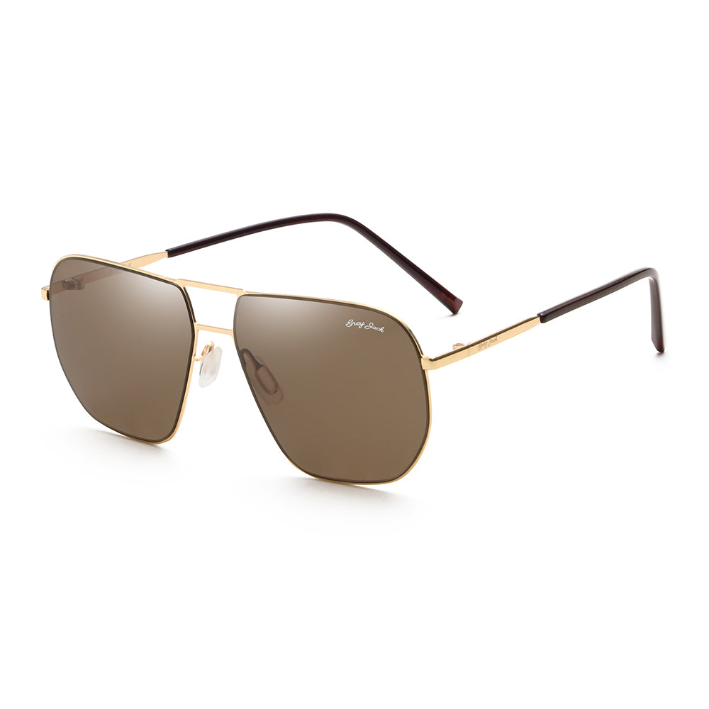 Gold Frame Brown Lens