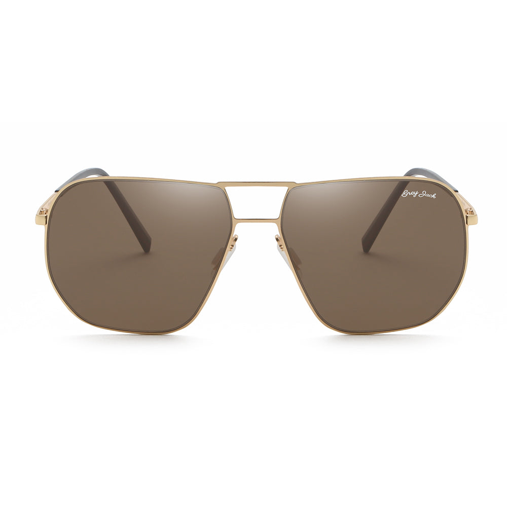 Gold Frame Brown Lens