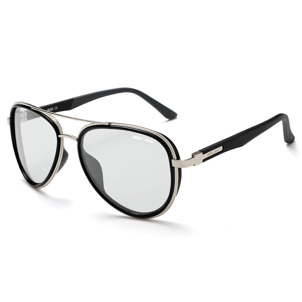 Silver Frame Photochromic Lens