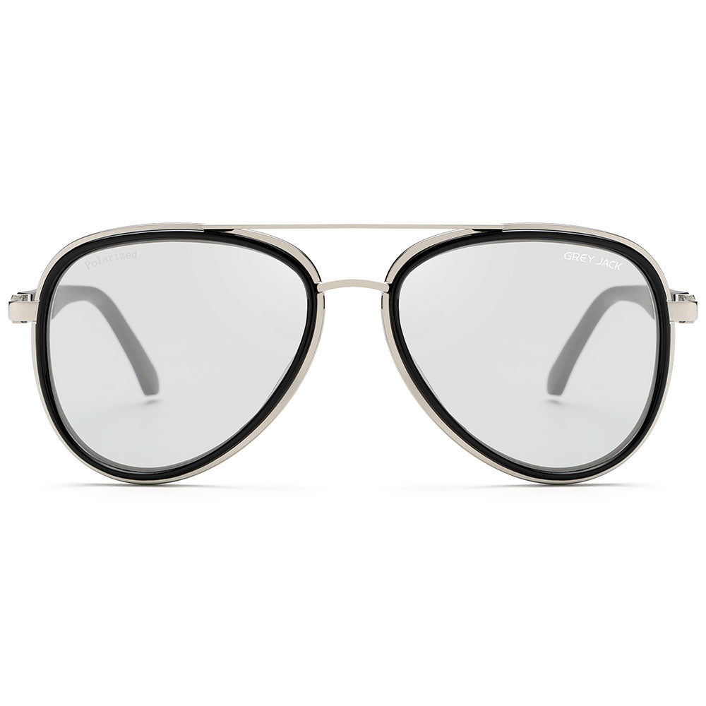 Silver Frame Photochromic Lens