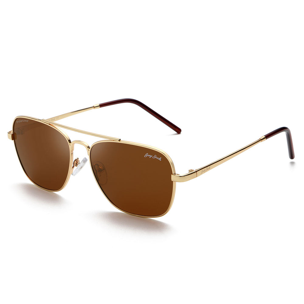 Gold Frame Brown Lens