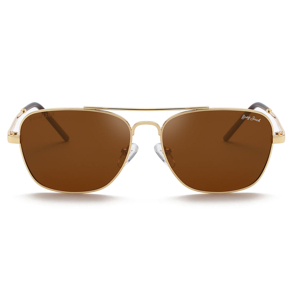 Gold Frame Brown Lens