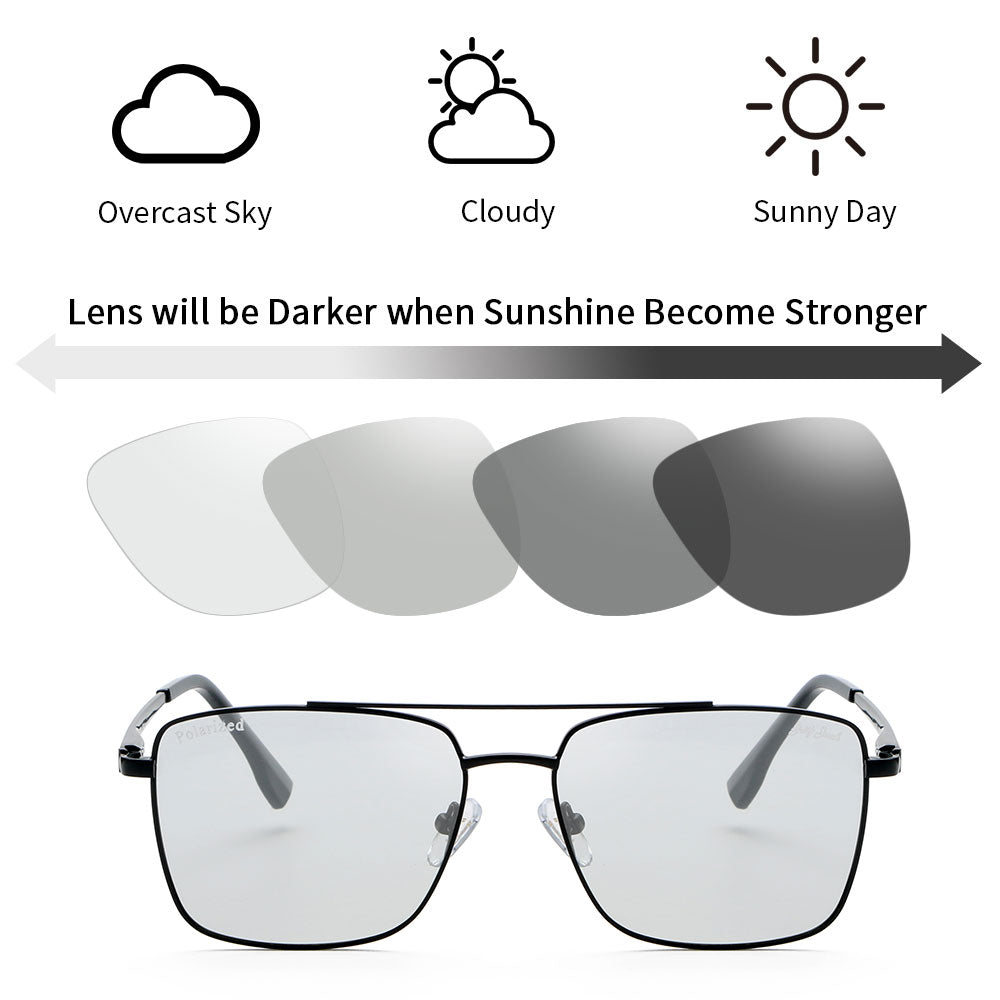 Black Frame Photochromic Lens