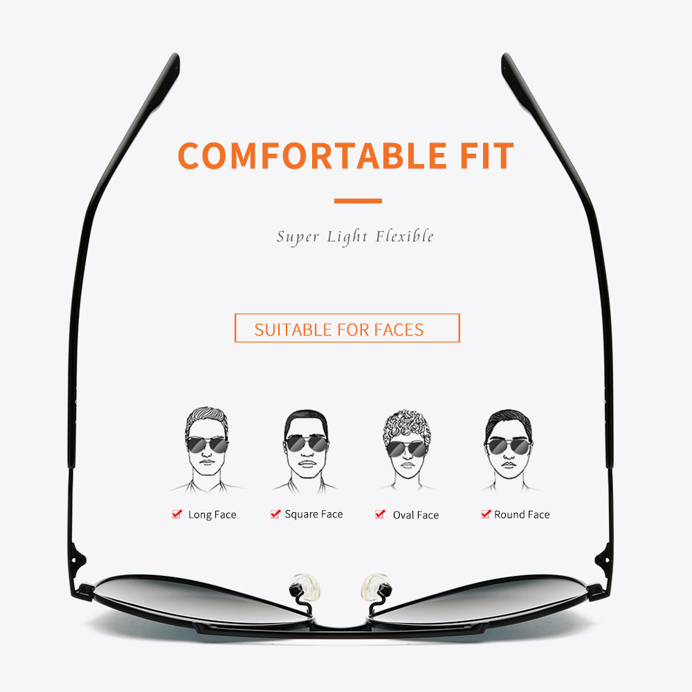 Black Frame Gradient Grey Lens