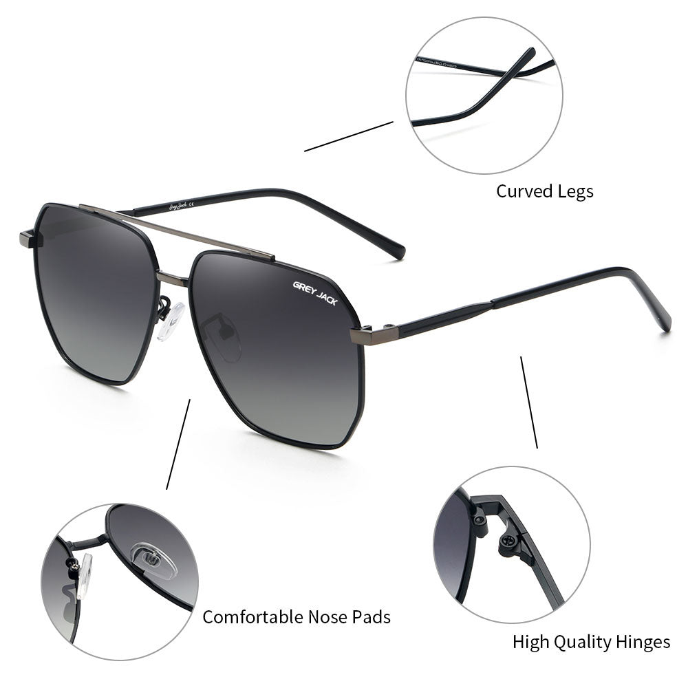 Black Frame Double Black Lens