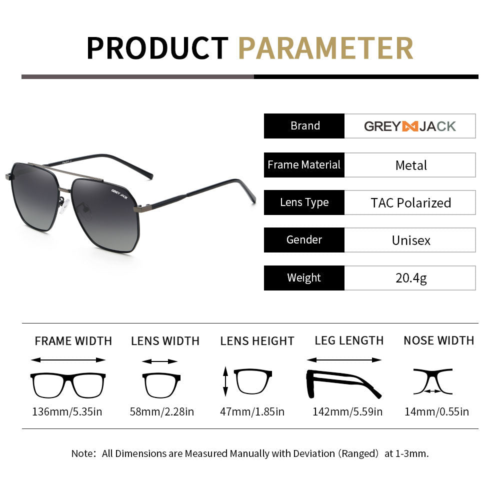 Black Frame Double Black Lens