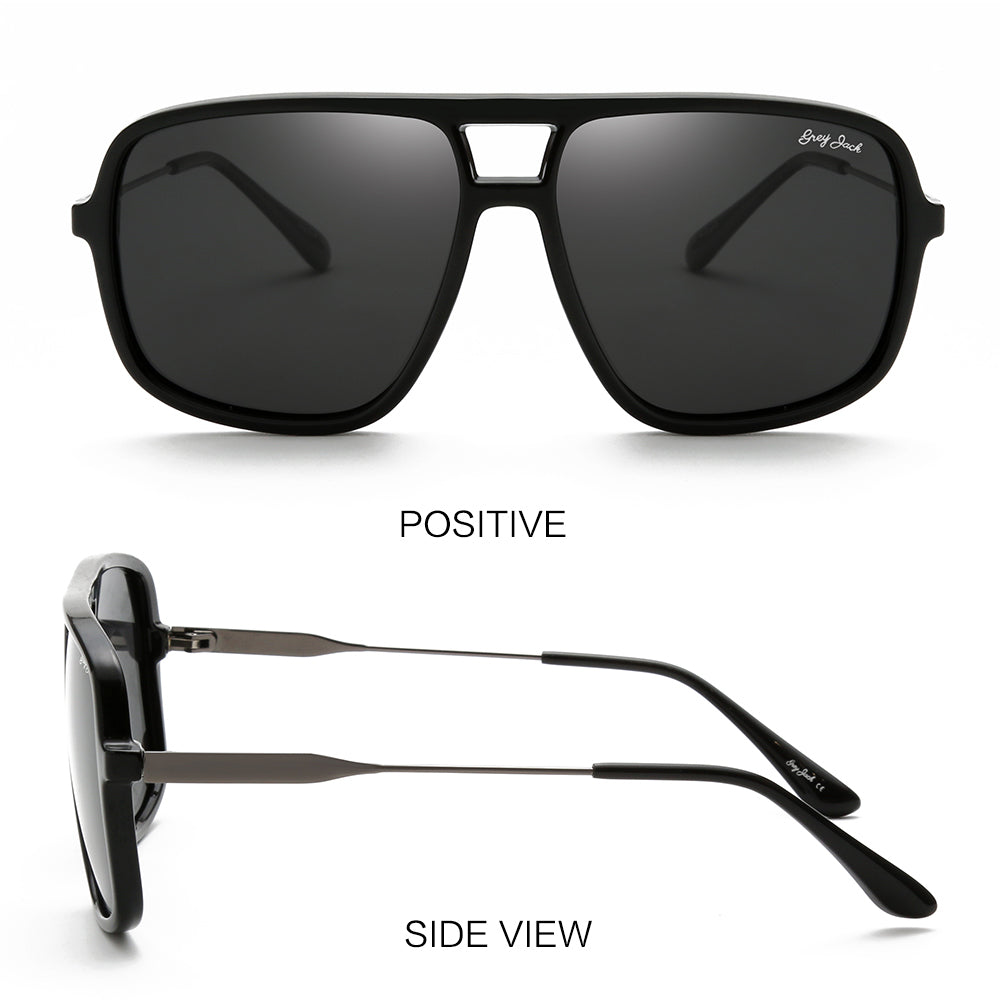 Black(Gun)Frame Black Lens