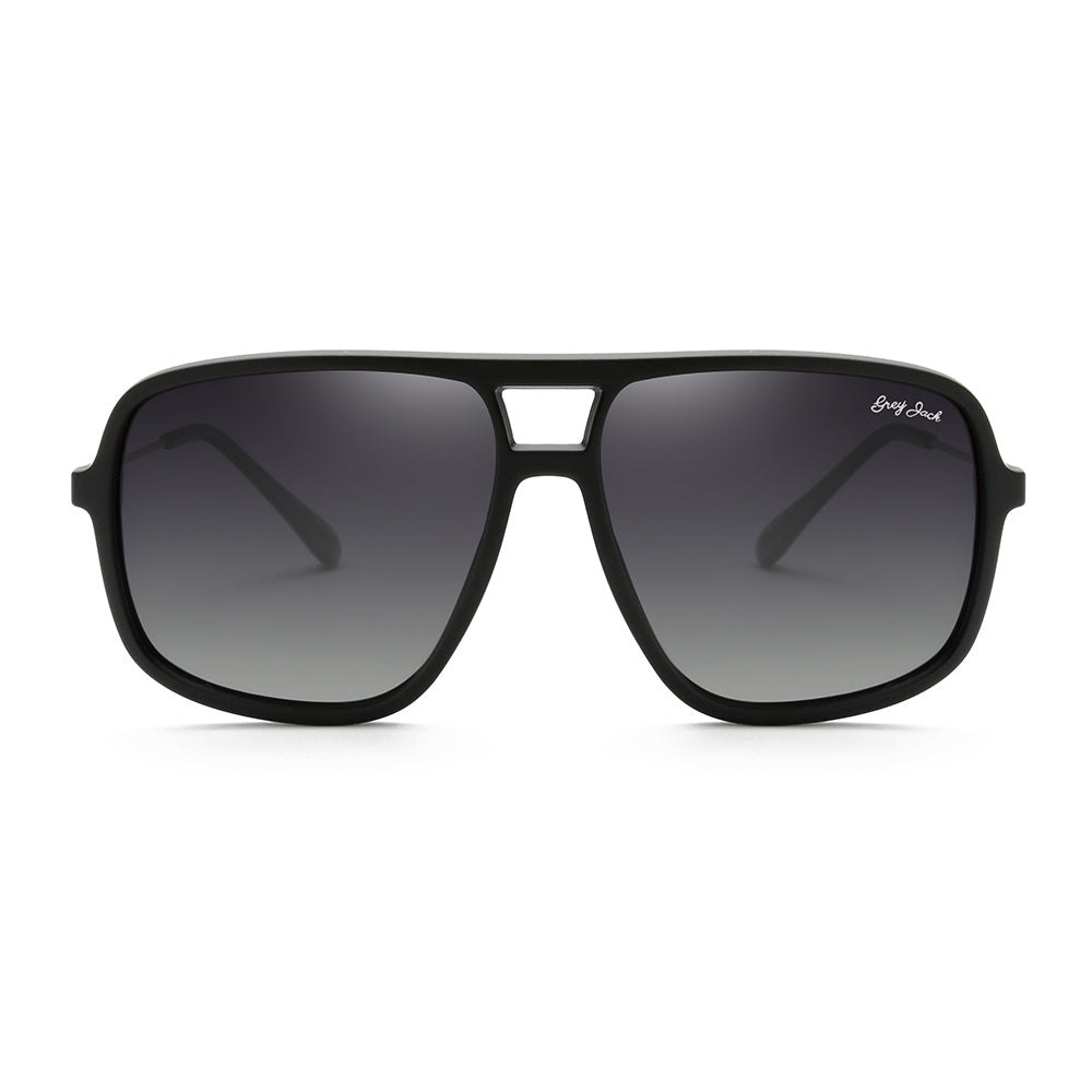 Black(Gun)Frame Double Black Lens