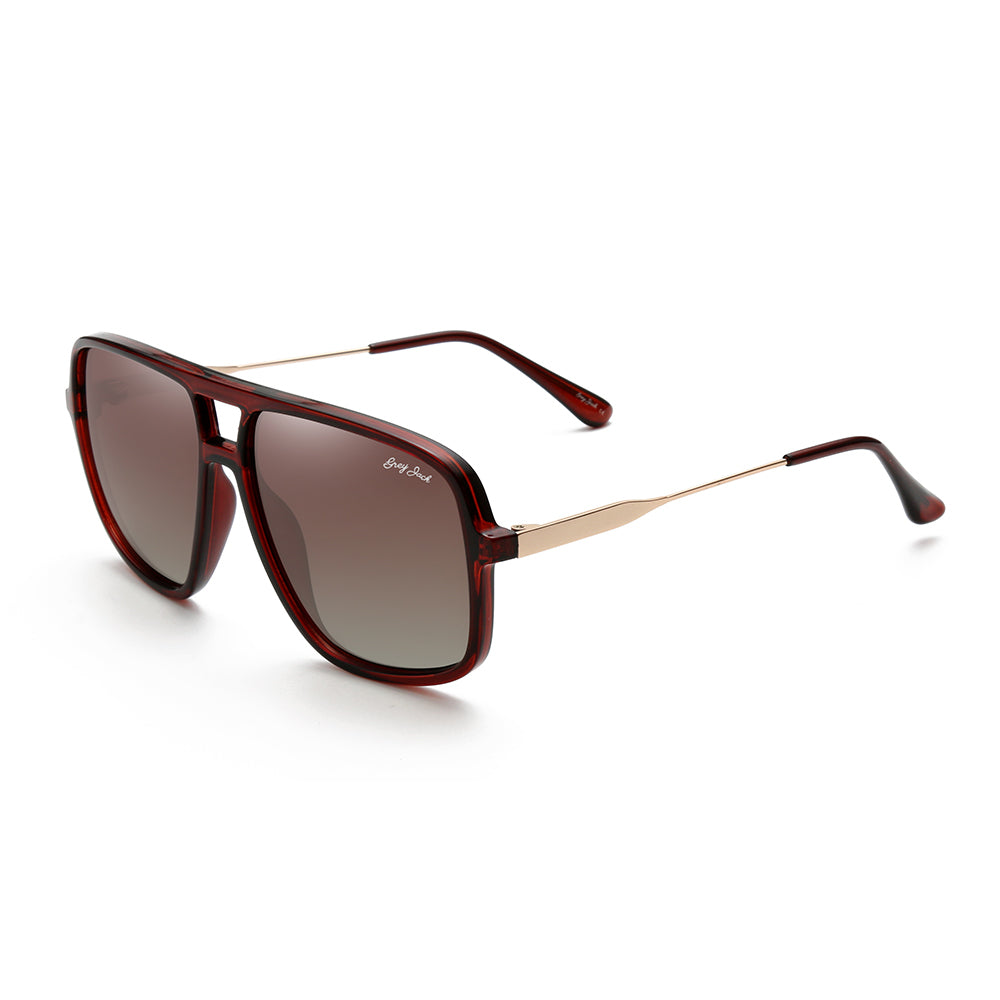 Brown(Gold) Frame Double Brown Lens