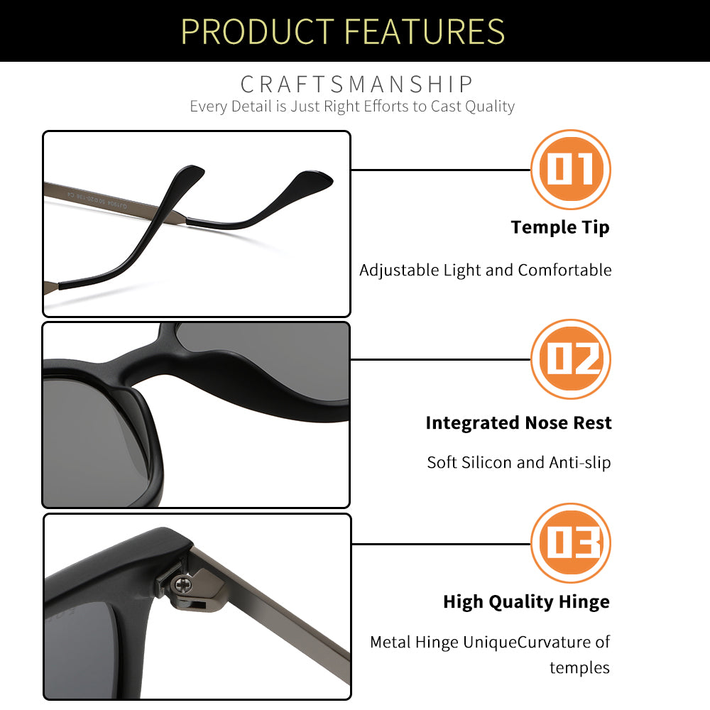 Matte Black Frame Black Lens