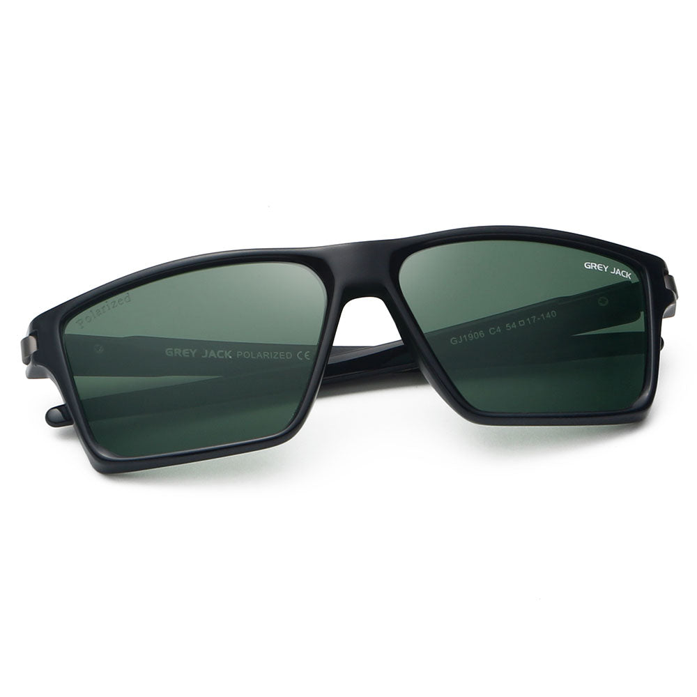 Black Gun Frame Green Lens