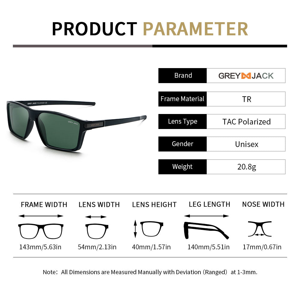 Black Gun Frame Green Lens