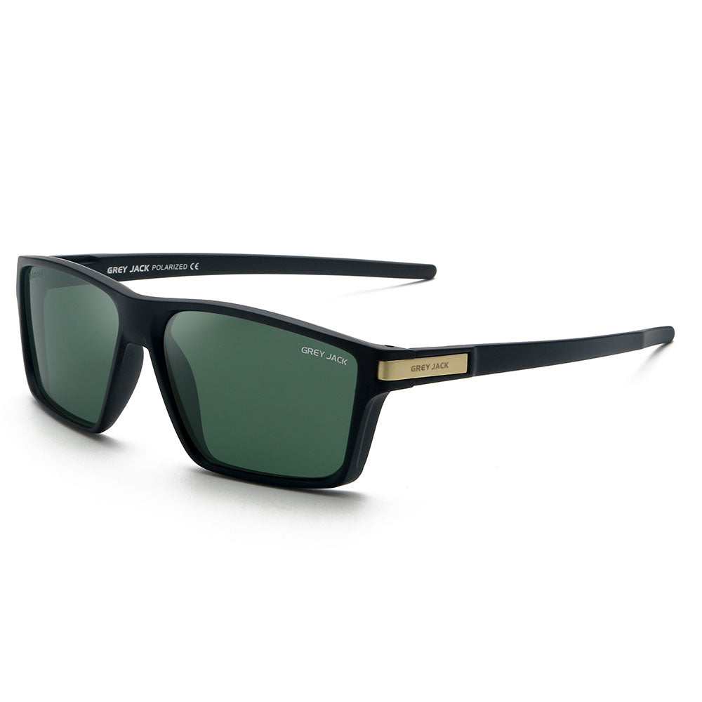 Black Gold Frame Green Lens