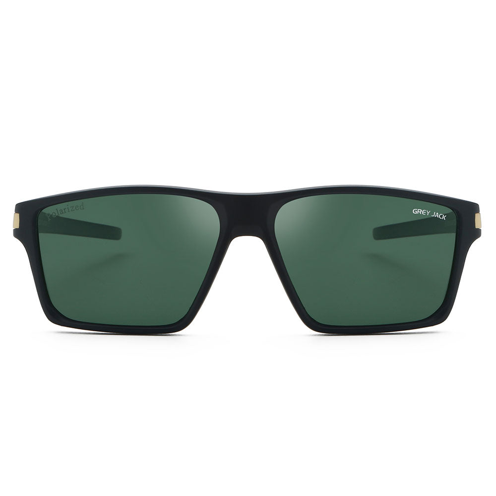 Black Gold Frame Green Lens