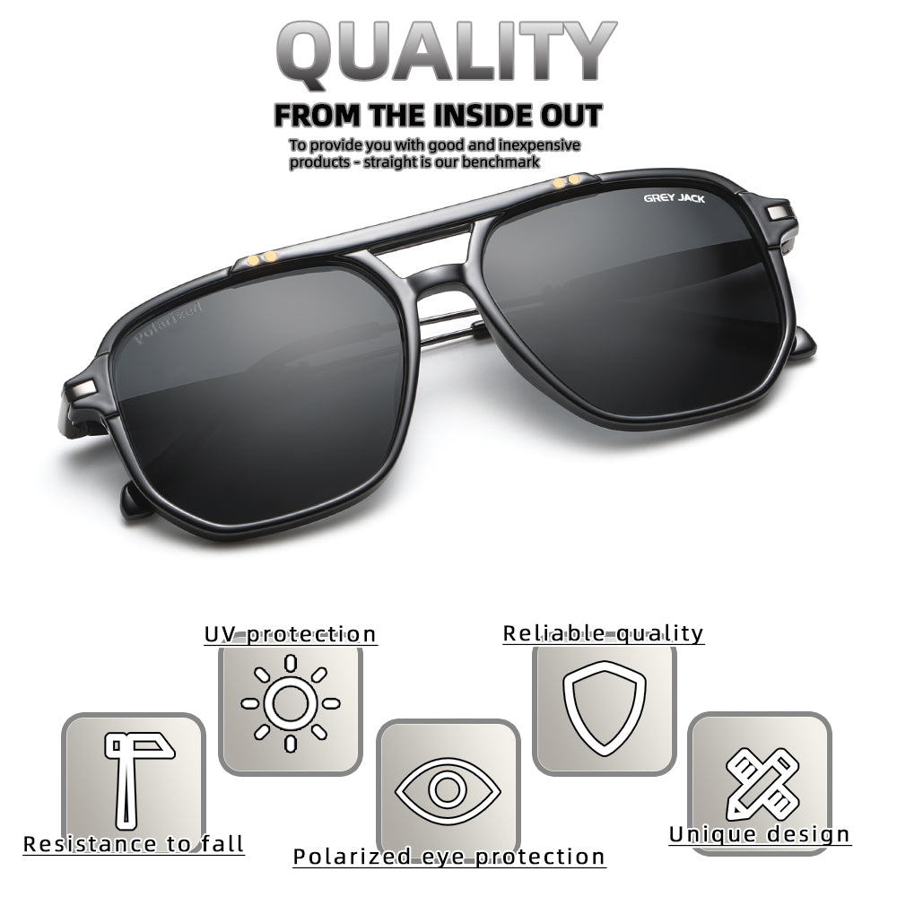 Shine Black Gun Frame Black Lens