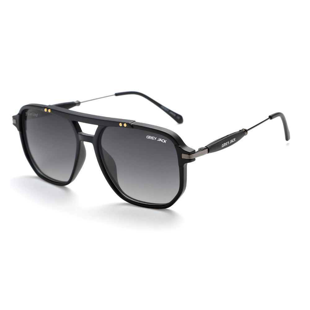 Matte Black Gun Frame Double Black Lens
