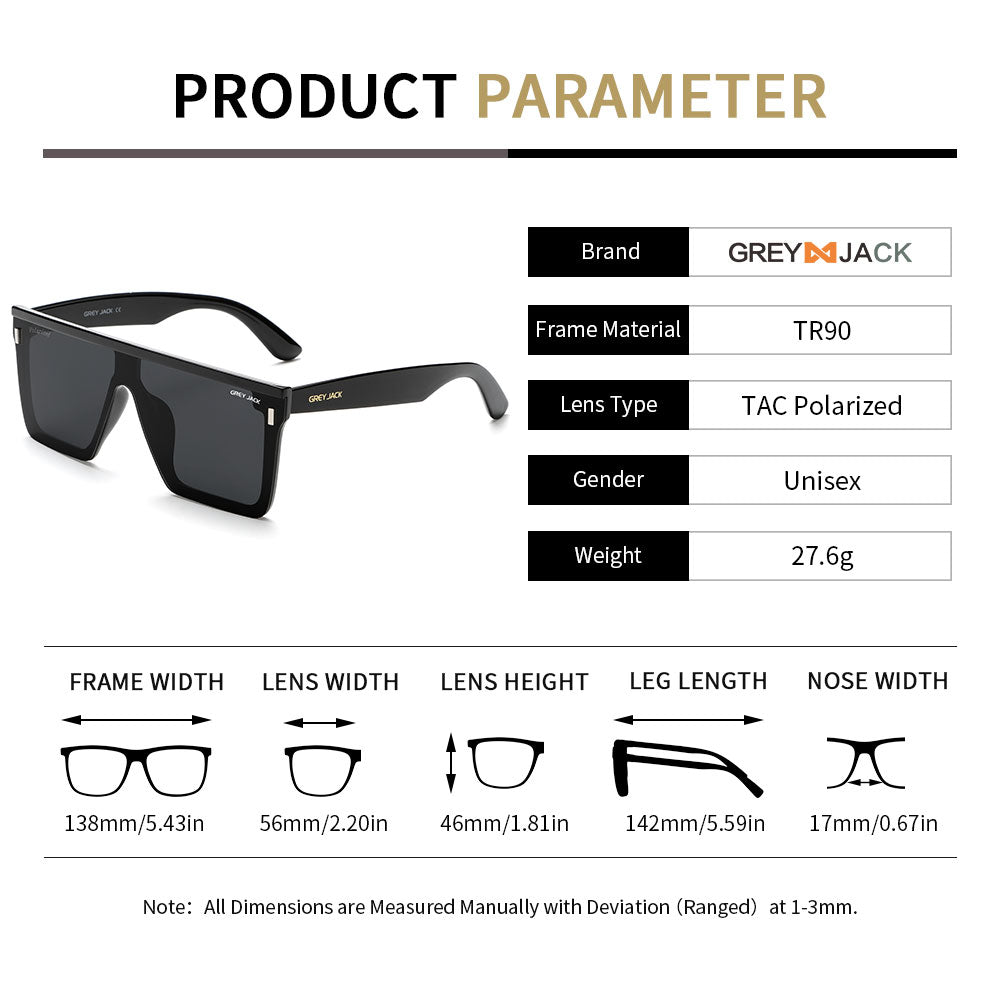Shine Black Frame Black Lens