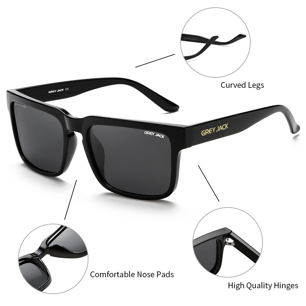 Shine Black Frame Black Lens
