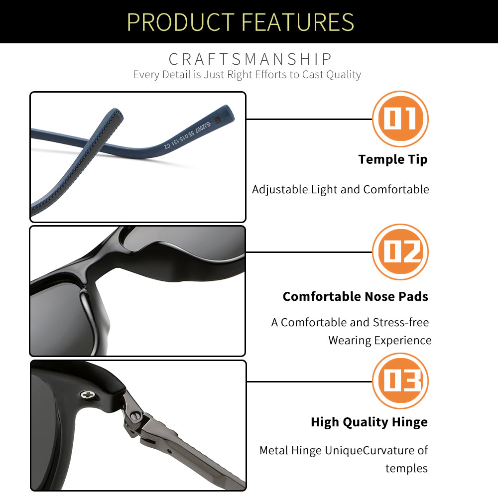 Shine Black Gun Frame Black Lens