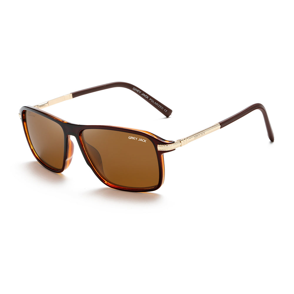 Shine Brown Gold Frame Brown Lens