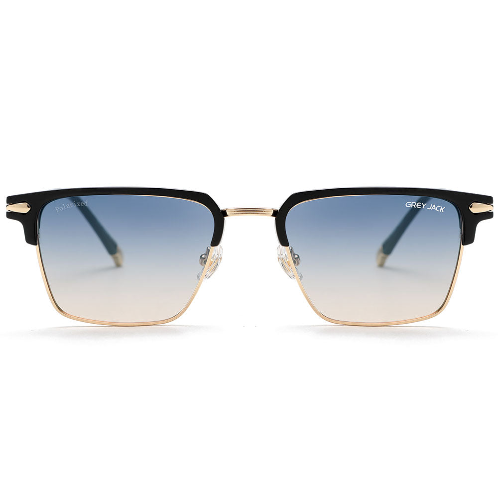 Golden Black Frame D.Blue Lens