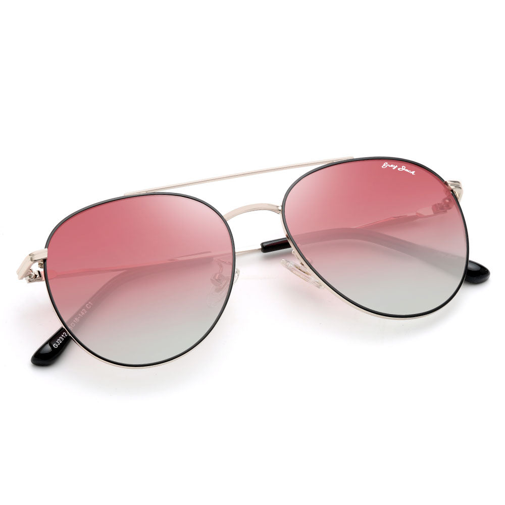 Black Gold Frame Red Black Lens
